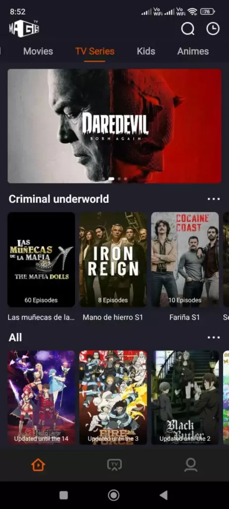 Magis app screenshot