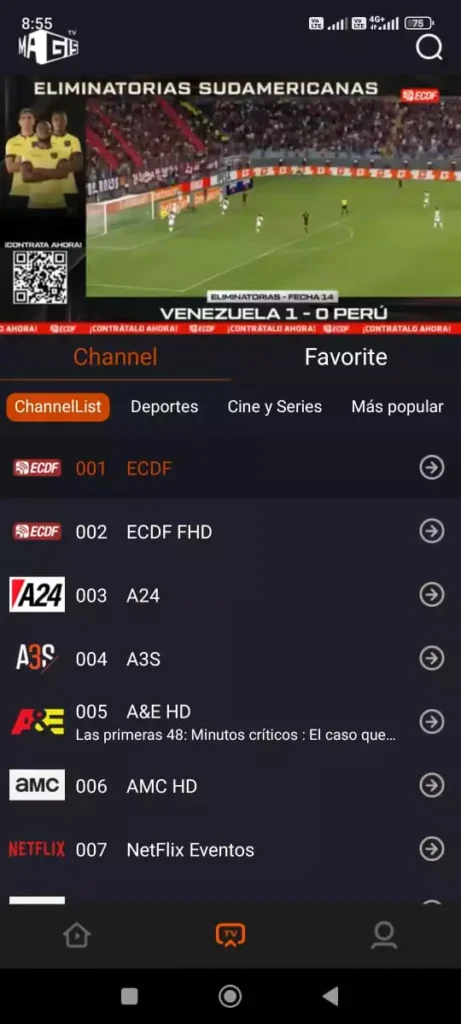 Magis app screenshot